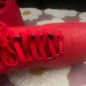 Nike Air Force 1 red, size 13 men’s, condition-brand new